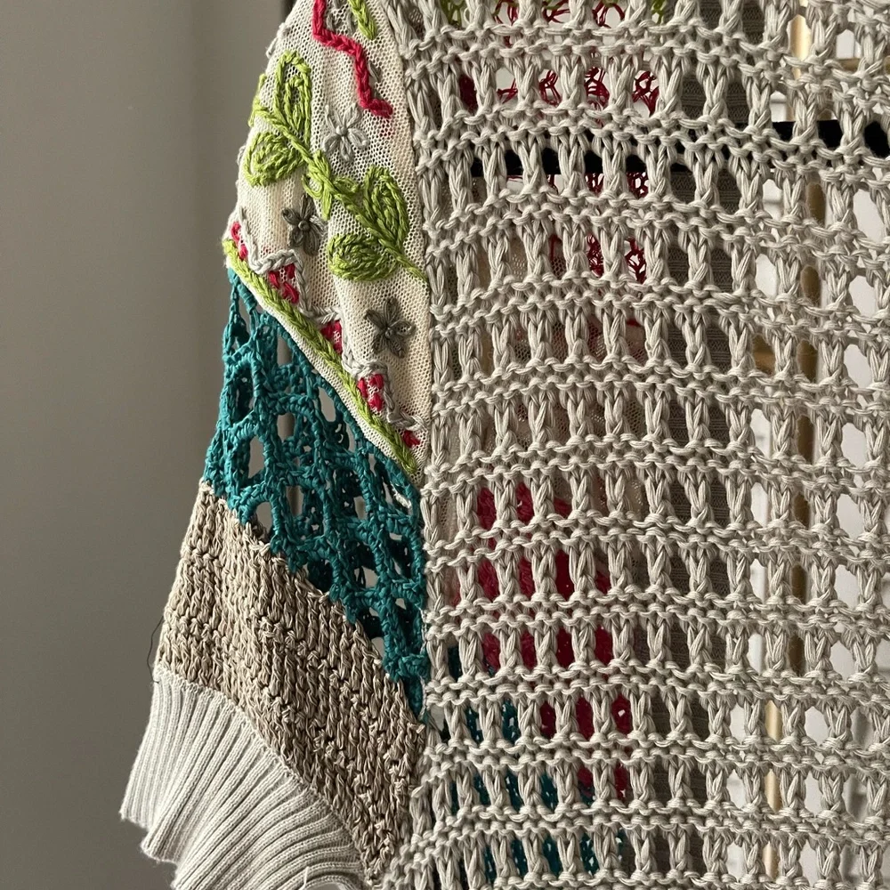 Nanette Lepore Multicolor Crochet Cardigan - Picture 7 of 9